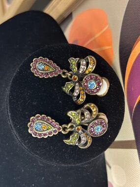 Heidi Daus colorful dangle earrings